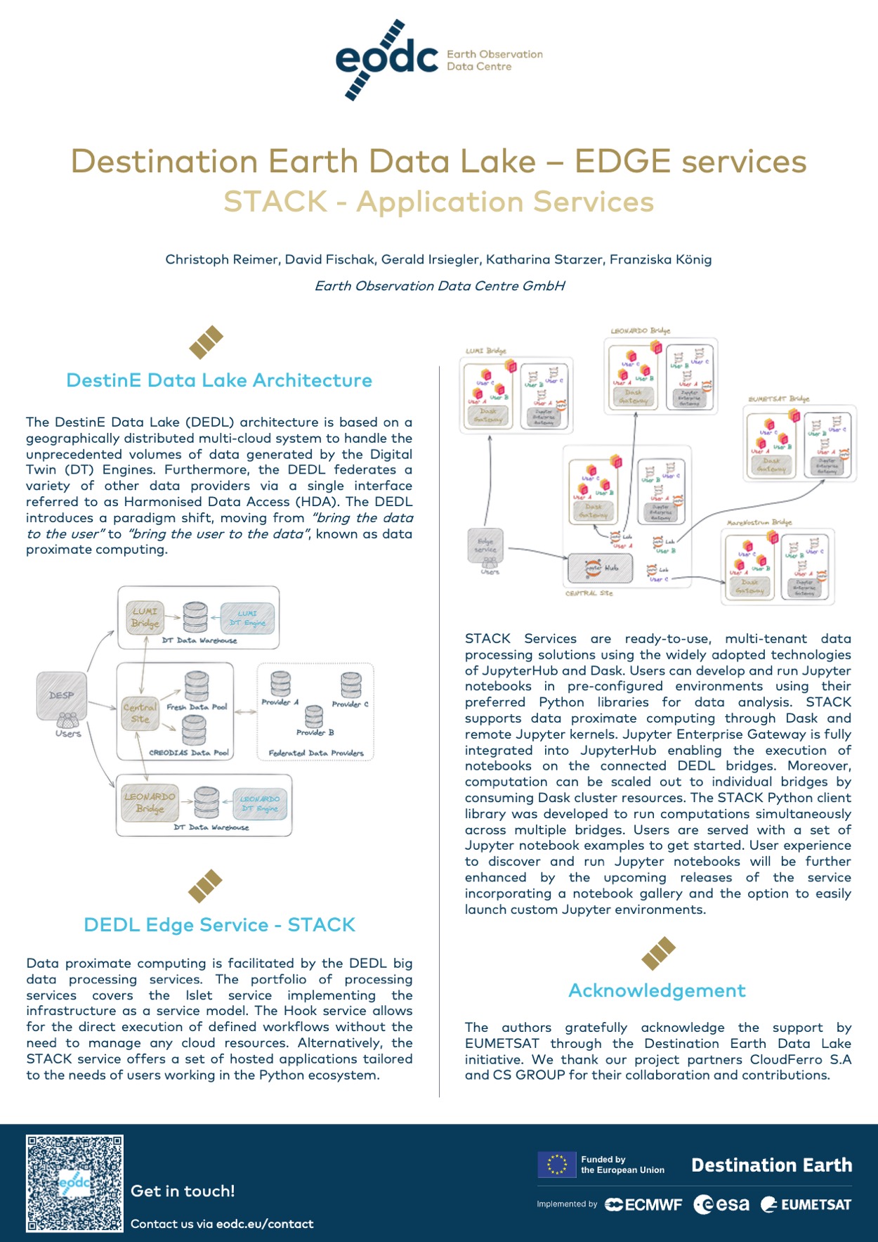 Destination Earth Data Lake - EDGE services